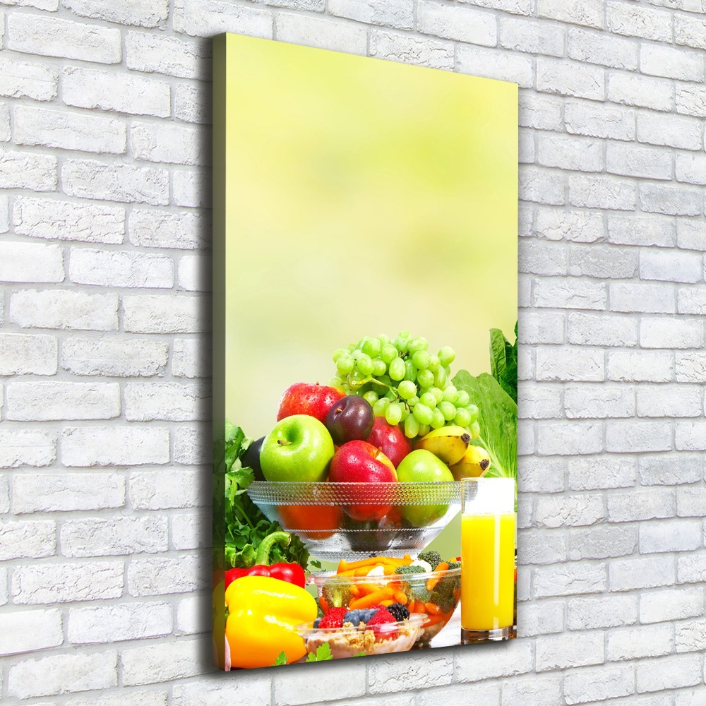 Tableau photo sur toile Légumes et fruits