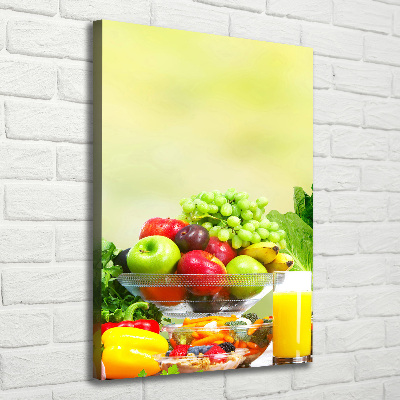 Tableau photo sur toile Légumes et fruits