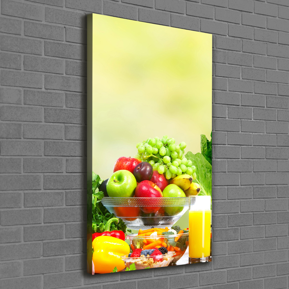 Tableau photo sur toile Légumes et fruits