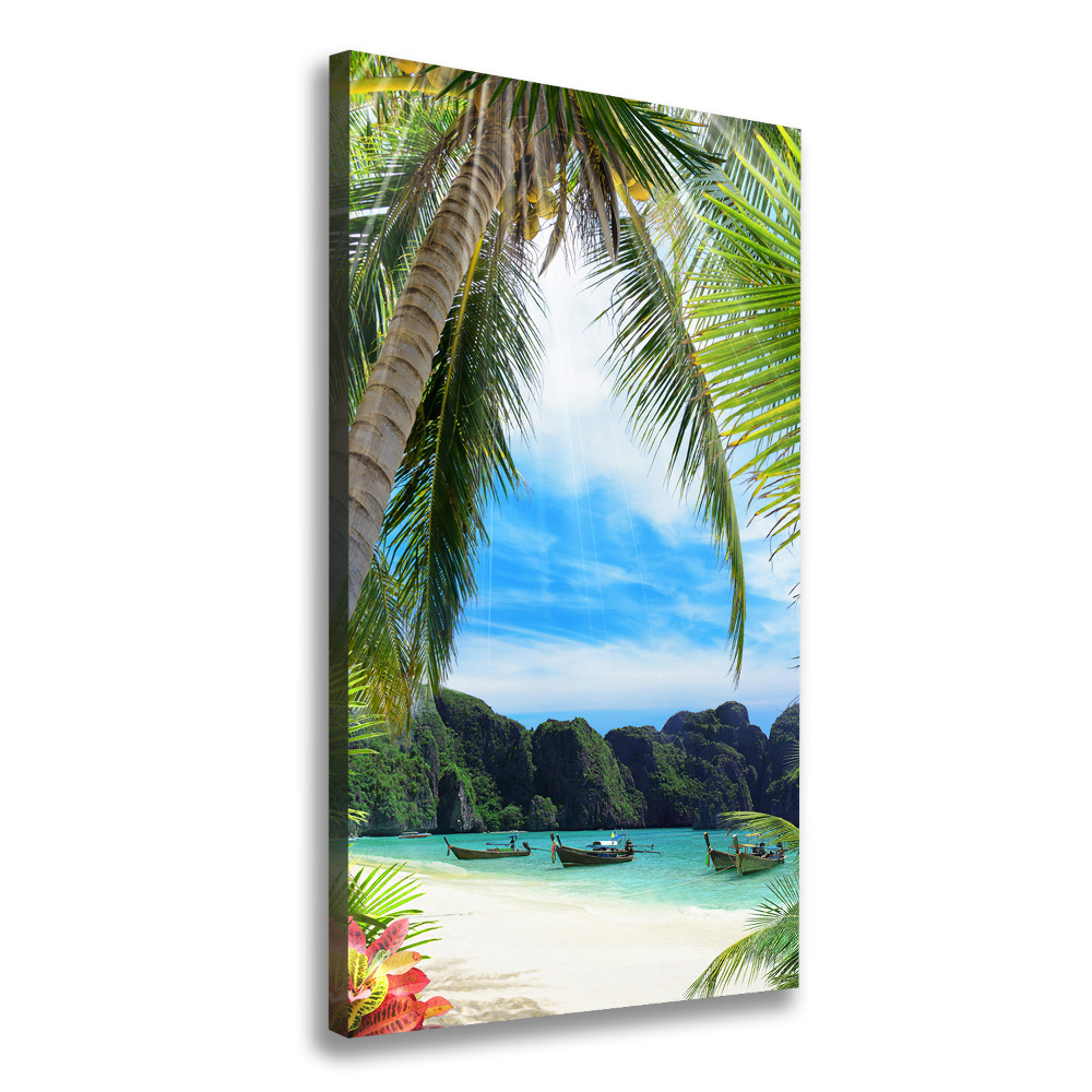 Tableau sur toile Plage tropicale