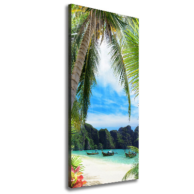 Tableau sur toile Plage tropicale