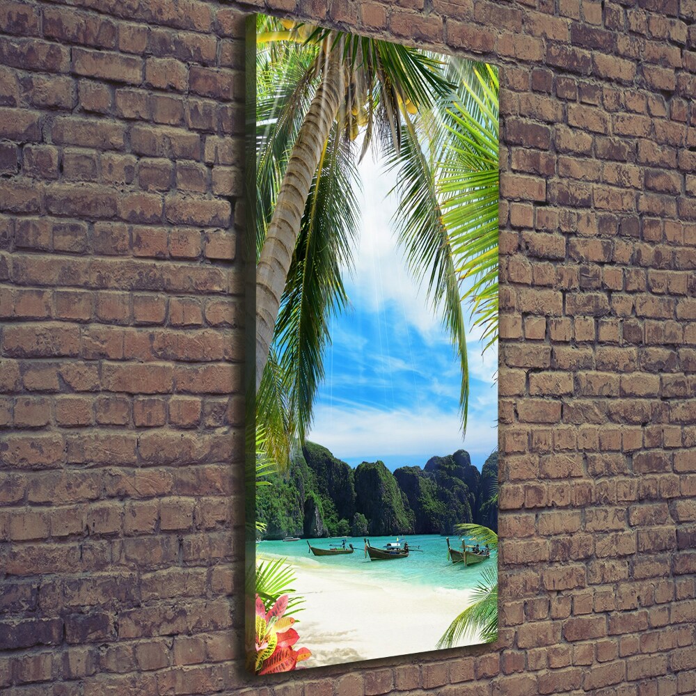 Tableau sur toile Plage tropicale