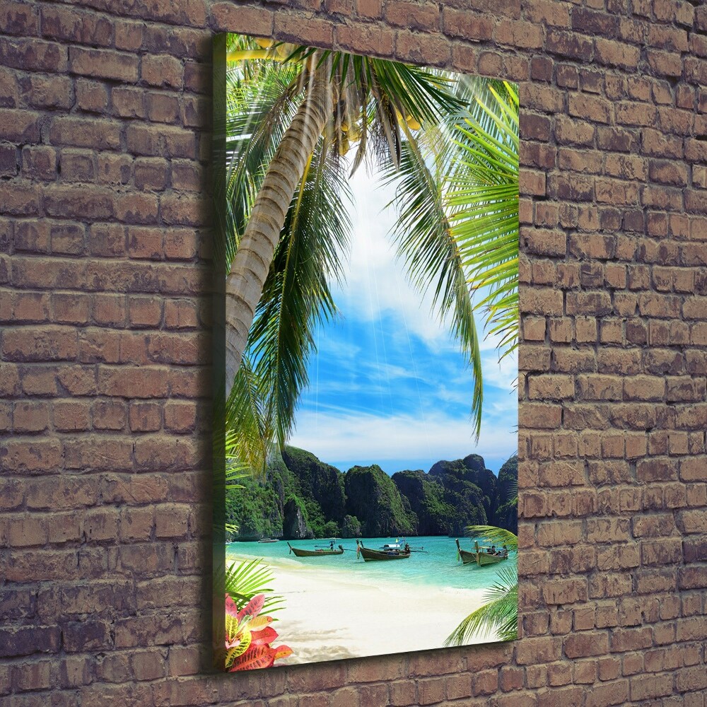 Tableau sur toile Plage tropicale