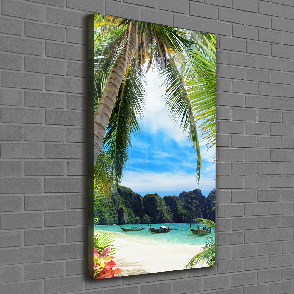 Tableau sur toile Plage tropicale