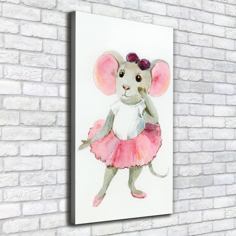 Tableau imprimé sur toile Souris ballerine