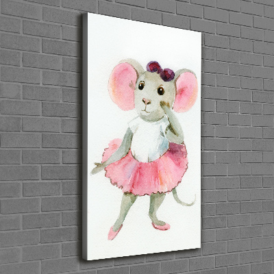 Tableau imprimé sur toile Souris ballerine