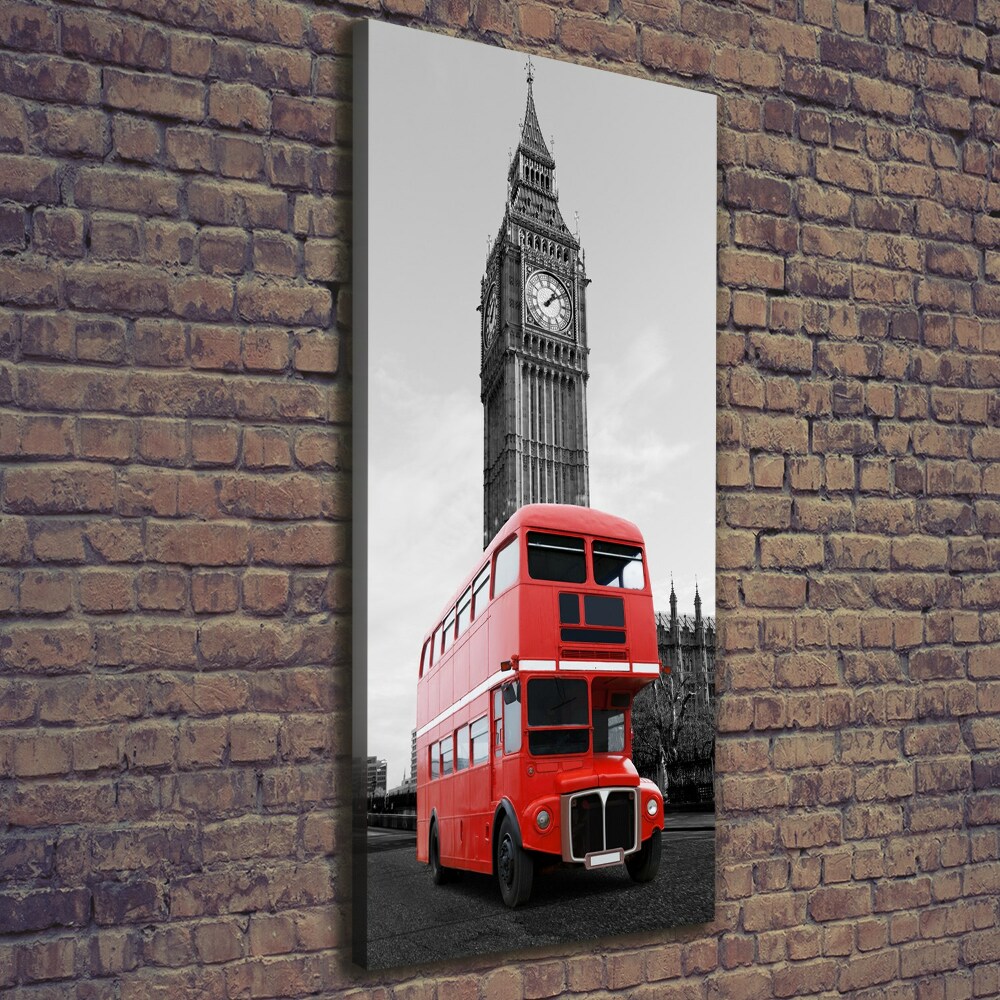 Tableau sur toile Bus londonien