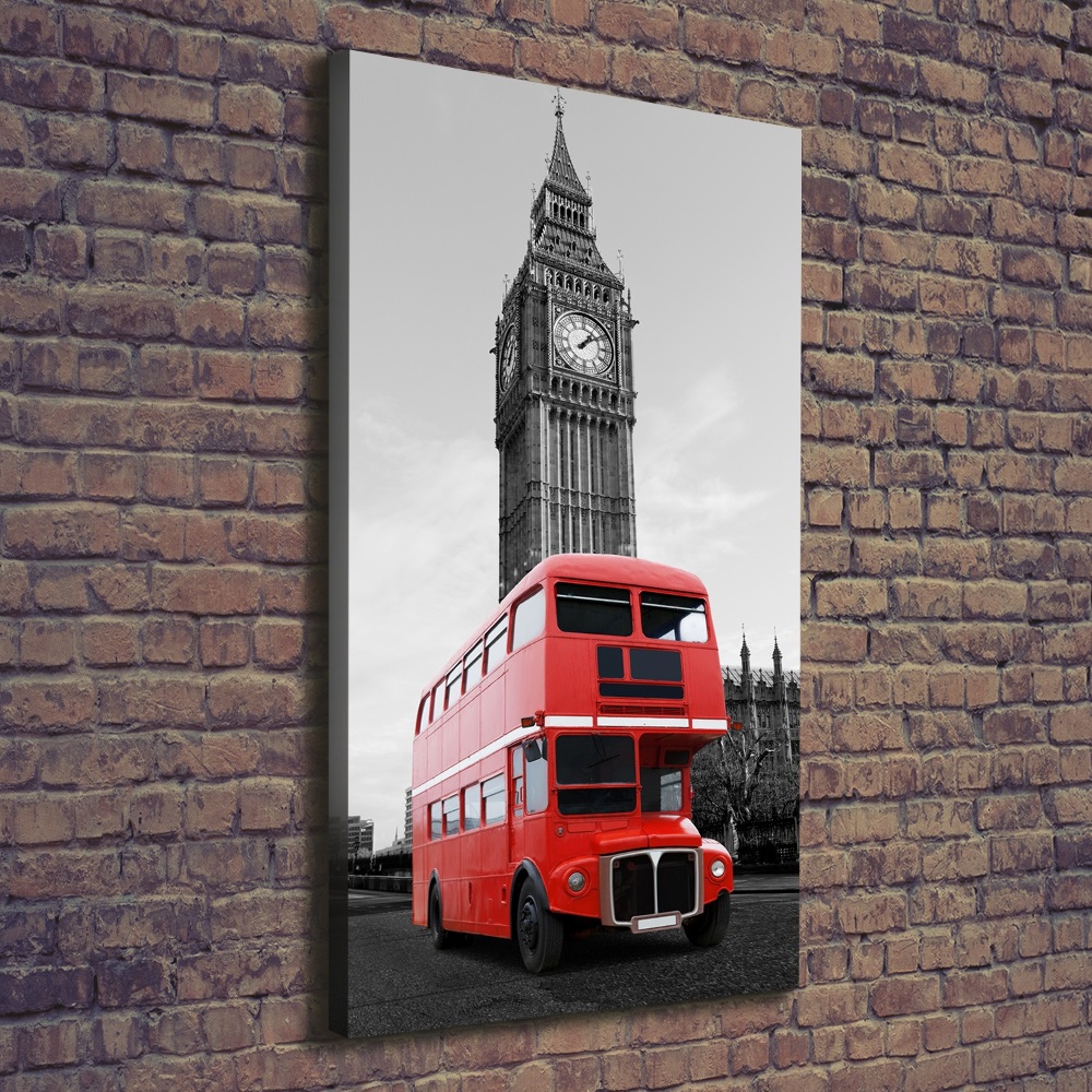 Tableau sur toile Bus londonien