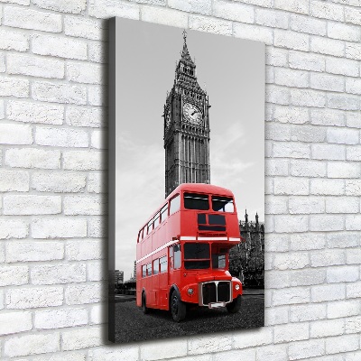 Tableau sur toile Bus londonien