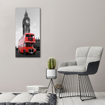 Tableau sur toile Bus londonien