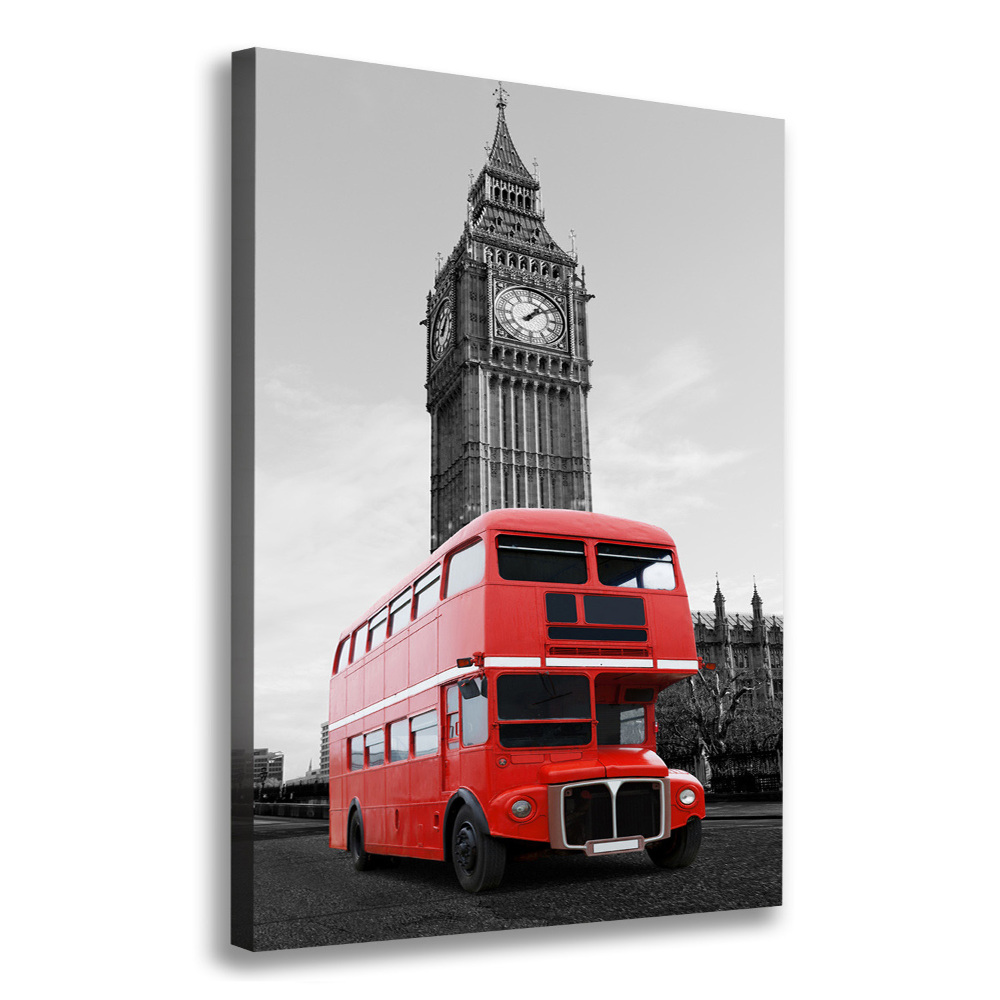 Tableau sur toile Bus londonien