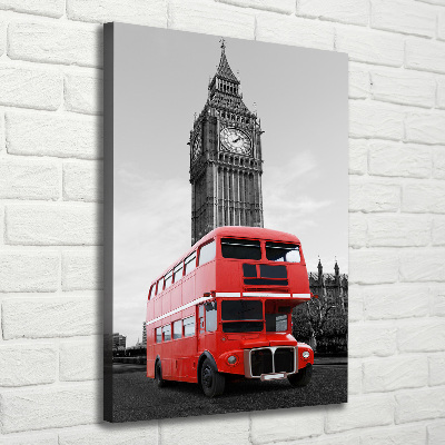 Tableau sur toile Bus londonien