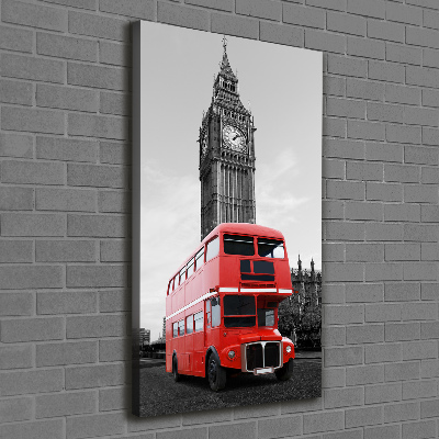 Tableau sur toile Bus londonien