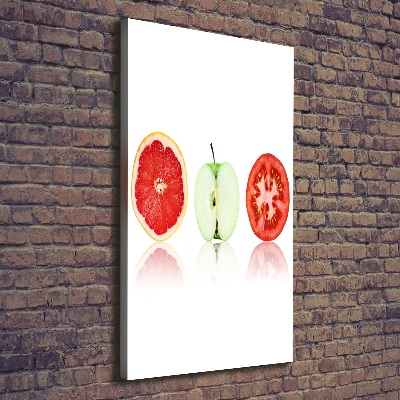 Tableau toile imprimée Fruits et légumes