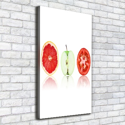 Tableau toile imprimée Fruits et légumes