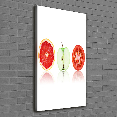 Tableau toile imprimée Fruits et légumes