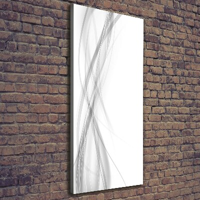 Tableau toile imprimée Vague abstraite blanc