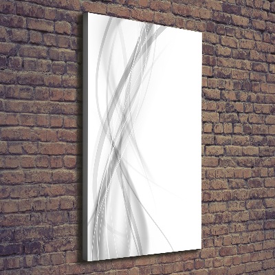 Tableau toile imprimée Vague abstraite blanc