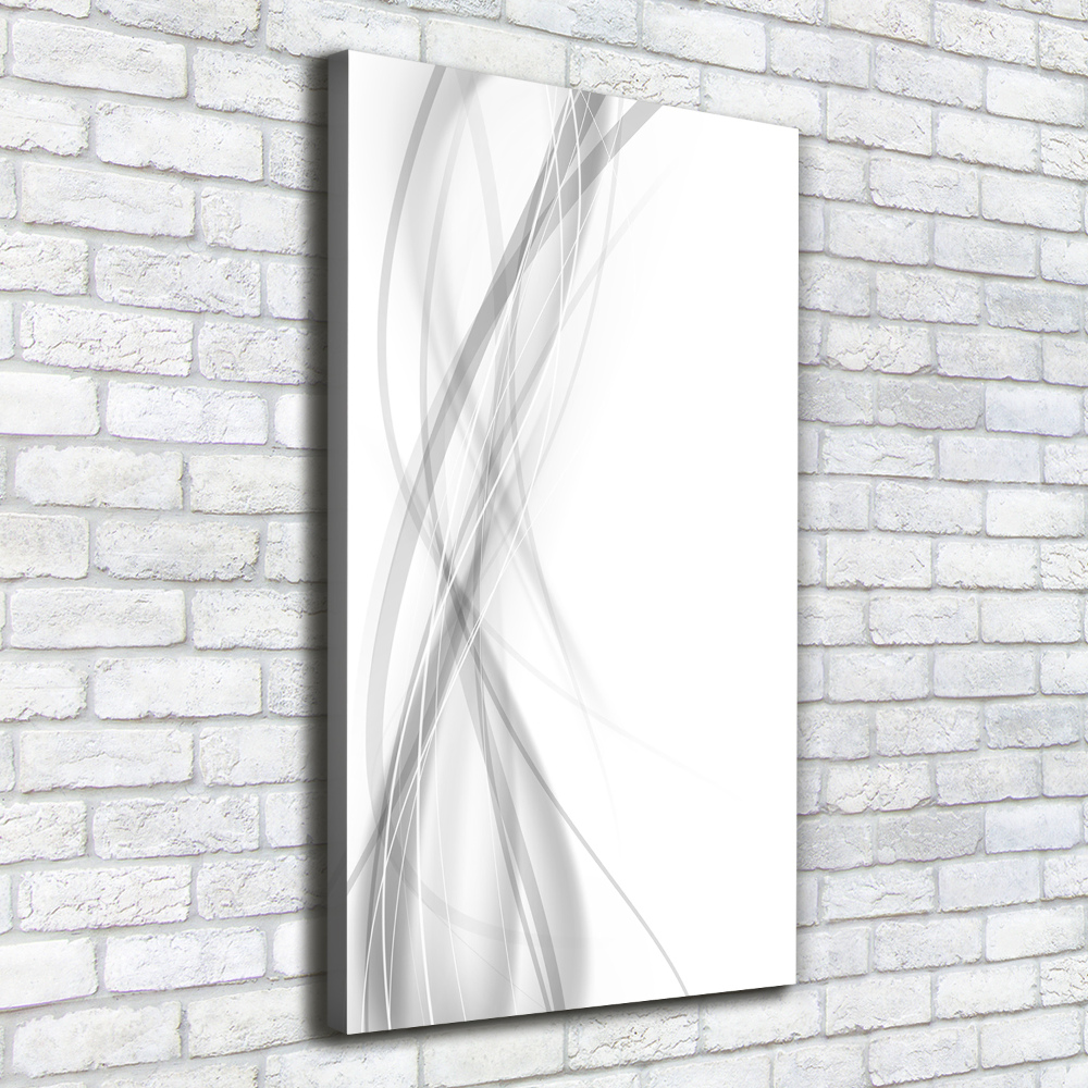 Tableau toile imprimée Vague abstraite blanc