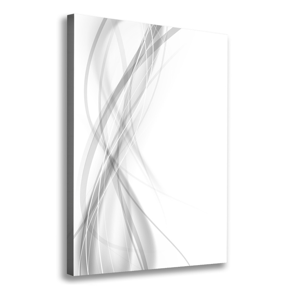 Tableau toile imprimée Vague abstraite blanc