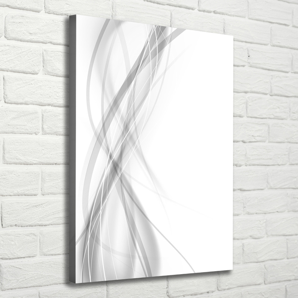 Tableau toile imprimée Vague abstraite blanc