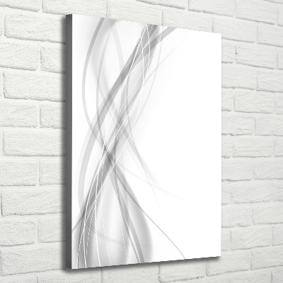 Tableau toile imprimée Vague abstraite blanc