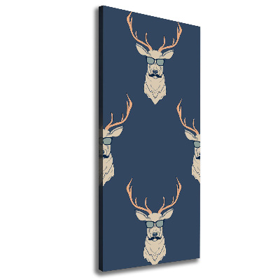 Tableau mural sur toile Cerf hipster