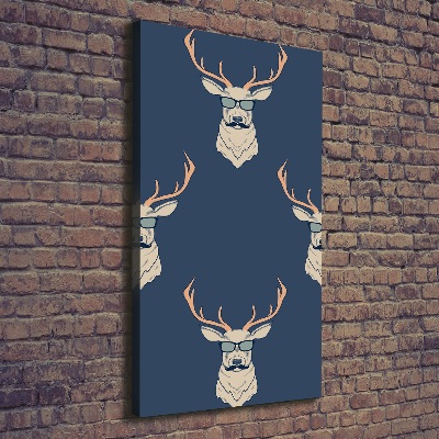 Tableau mural sur toile Cerf hipster