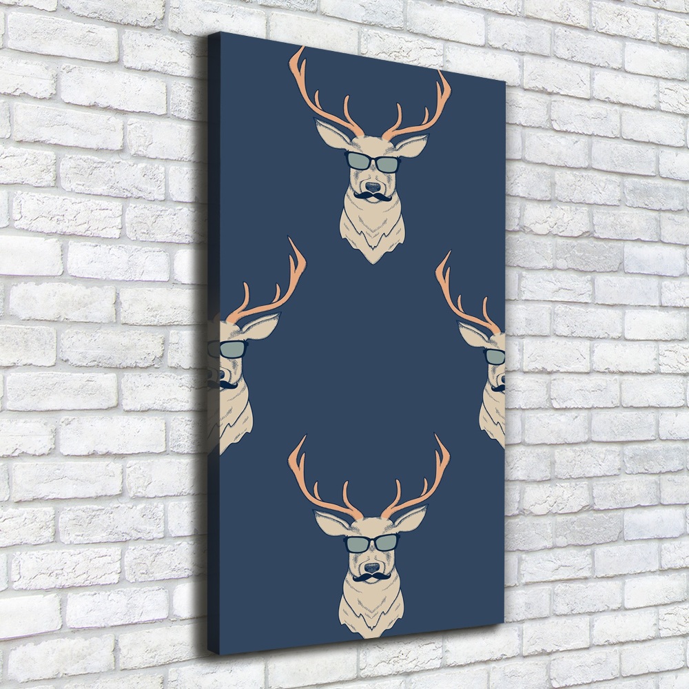 Tableau mural sur toile Cerf hipster