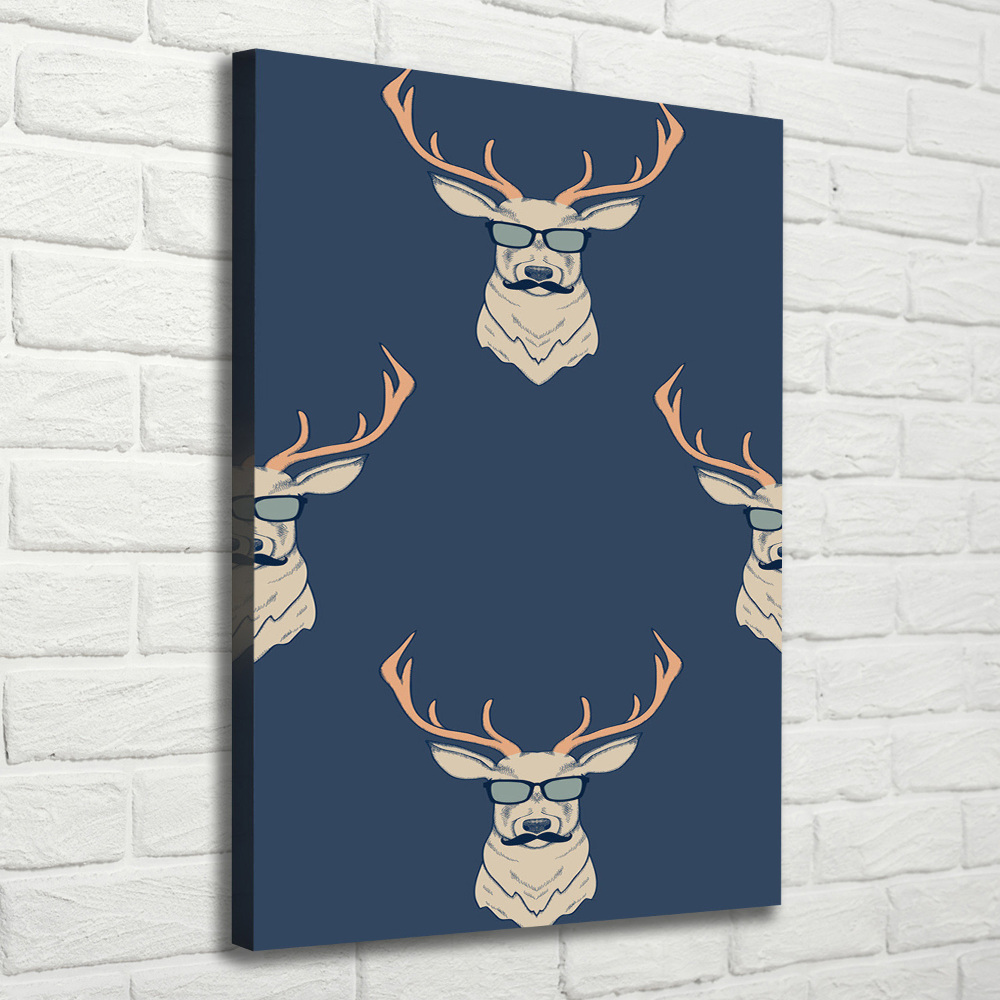 Tableau mural sur toile Cerf hipster