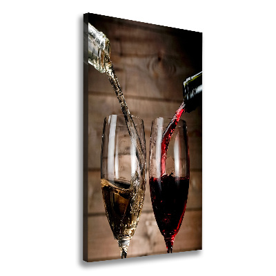 Tableau sur toile Vin dans des verres