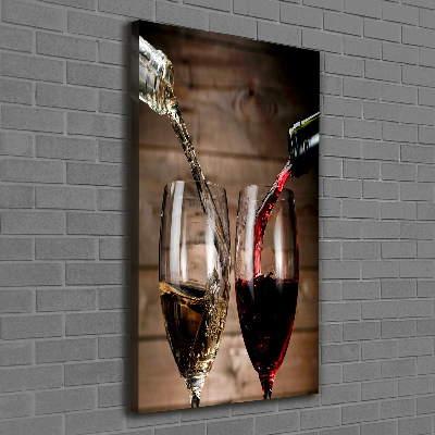 Tableau sur toile Vin dans des verres