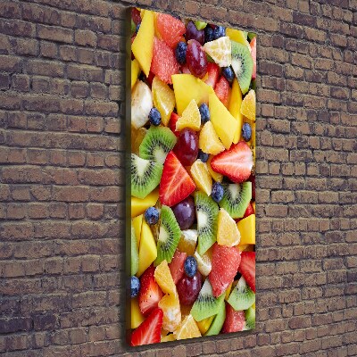 Tableau imprimé sur toile Fruits coupés