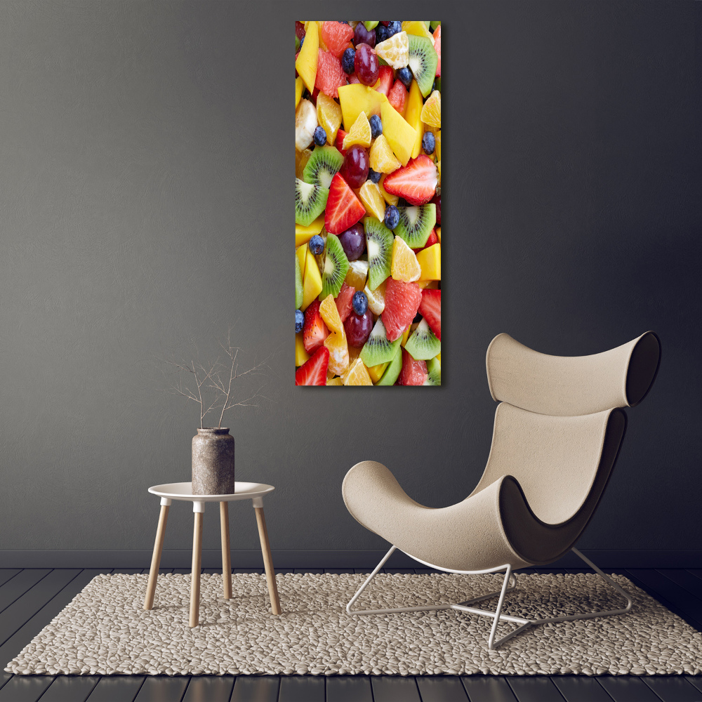 Tableau imprimé sur toile Fruits coupés