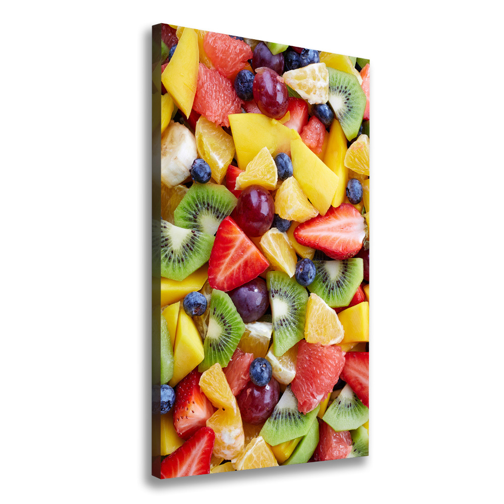 Tableau imprimé sur toile Fruits coupés