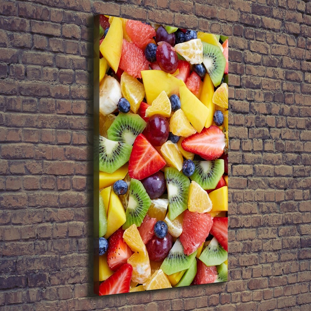 Tableau imprimé sur toile Fruits coupés