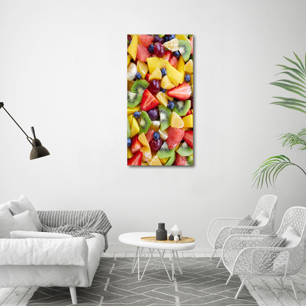 Tableau imprimé sur toile Fruits coupés