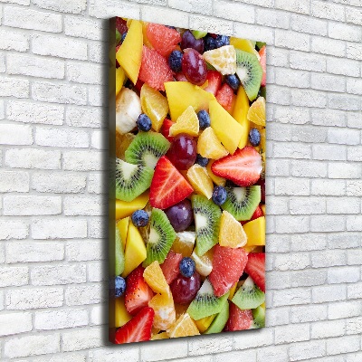 Tableau imprimé sur toile Fruits coupés