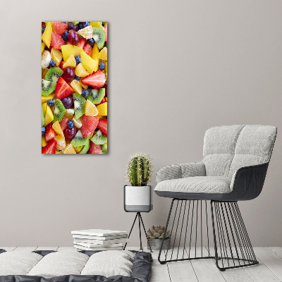 Tableau imprimé sur toile Fruits coupés