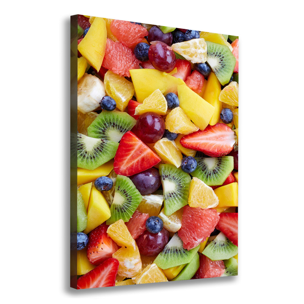 Tableau imprimé sur toile Fruits coupés