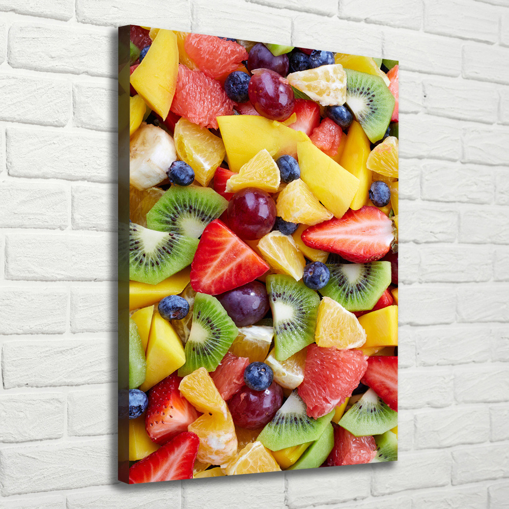 Tableau imprimé sur toile Fruits coupés