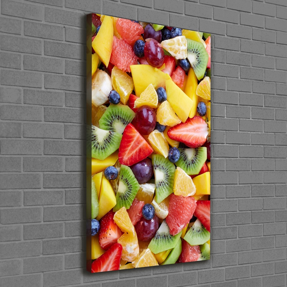 Tableau imprimé sur toile Fruits coupés