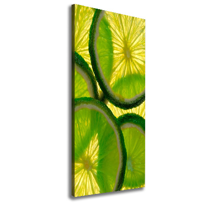 Tableau mural sur toile Tranches de citron vert