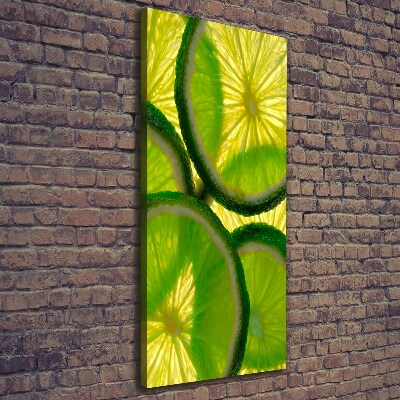 Tableau mural sur toile Tranches de citron vert