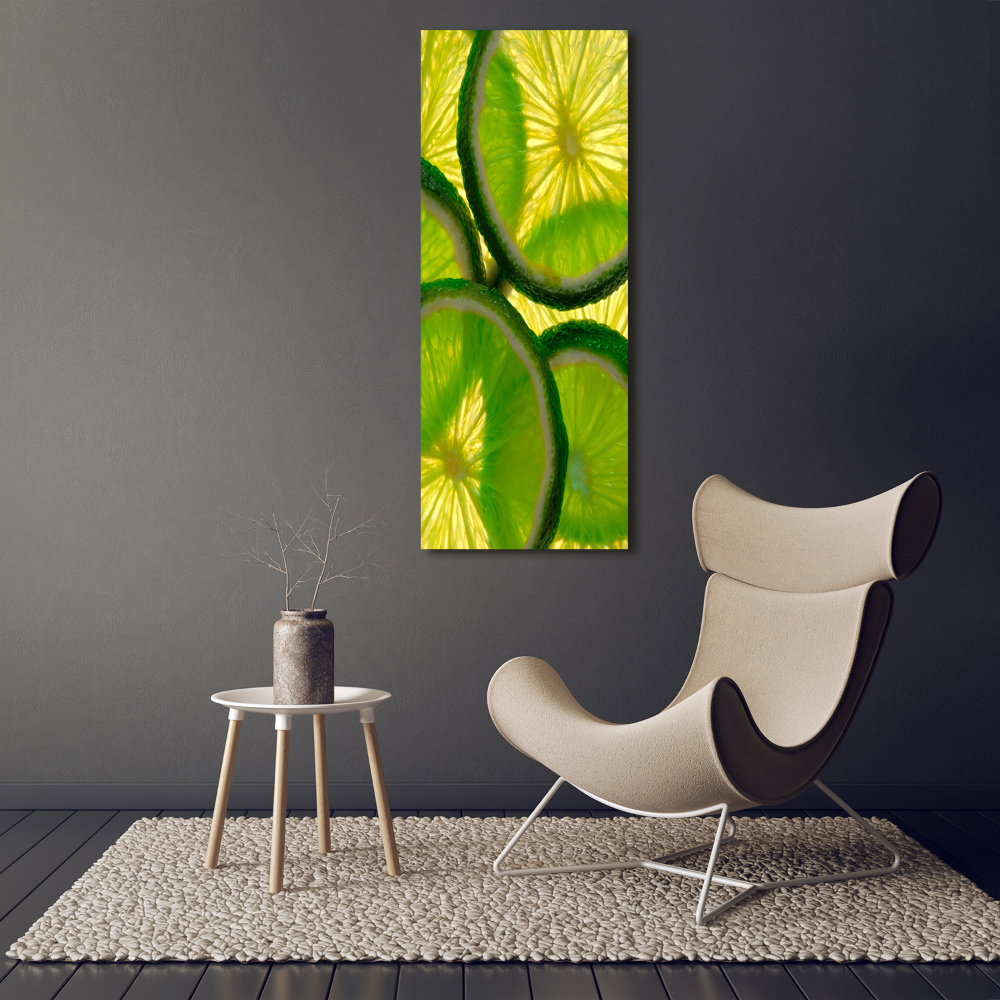 Tableau mural sur toile Tranches de citron vert