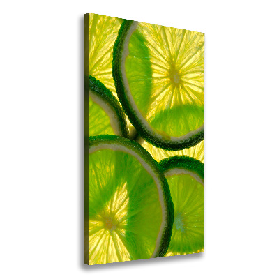 Tableau mural sur toile Tranches de citron vert