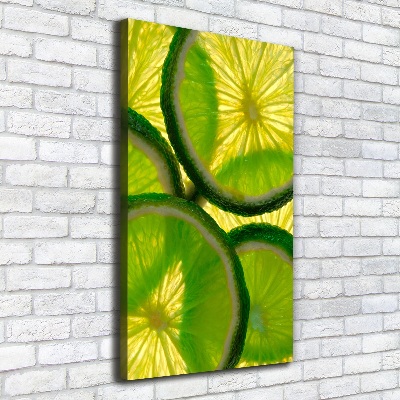 Tableau mural sur toile Tranches de citron vert