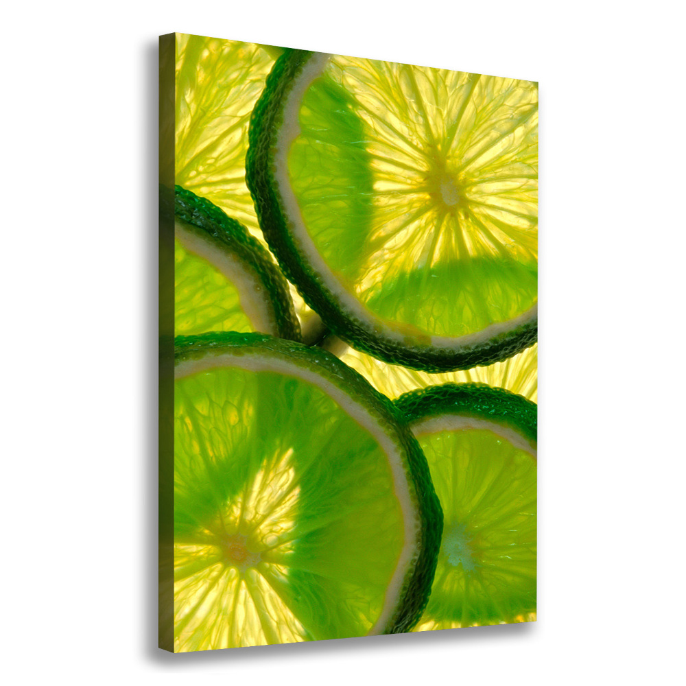 Tableau mural sur toile Tranches de citron vert