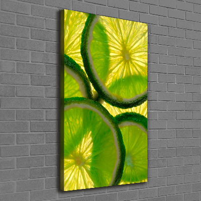 Tableau mural sur toile Tranches de citron vert