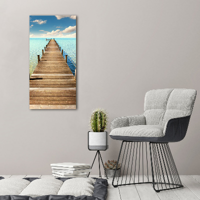 Tableau mural sur toile Quai en bois